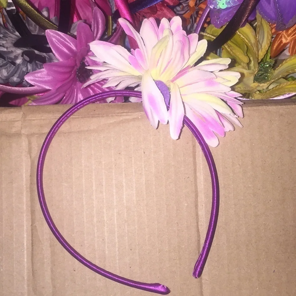 Lot of 10 random girls flower floral headbands. 🌸